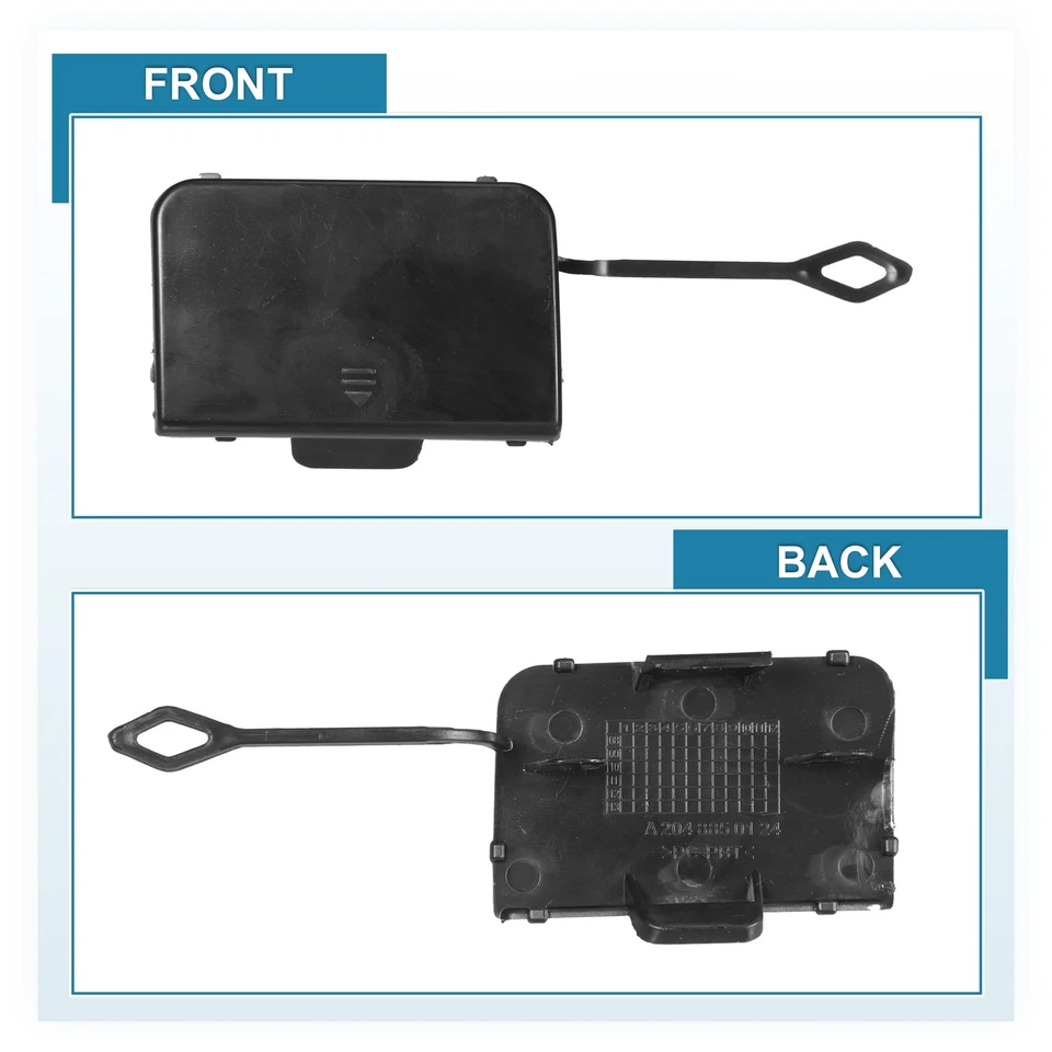 Cubierta de gancho de remolque de parachoques delantero 2048850124 para Mercedes-Benz C350 3,5 L 2008-2011 Foto 3 de 4