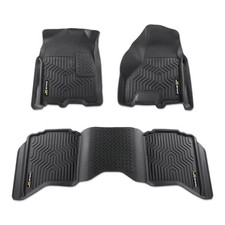 Dodge Ram 2500 3500 10-18 1500 09-23 Crew Cab All Weather Floor Mats Tpe 3pcs