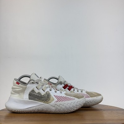 Mens Nike Kyrie Flytrap 5 White Athletic Basketball Sneakers Shoes Size 7 D GUC