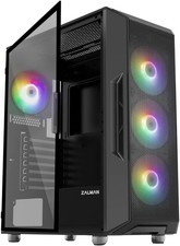 i3 NEO ATX Mid Tower Gaming PC Case - 4 x 120mm Fixed RGB Fans, High Airflow