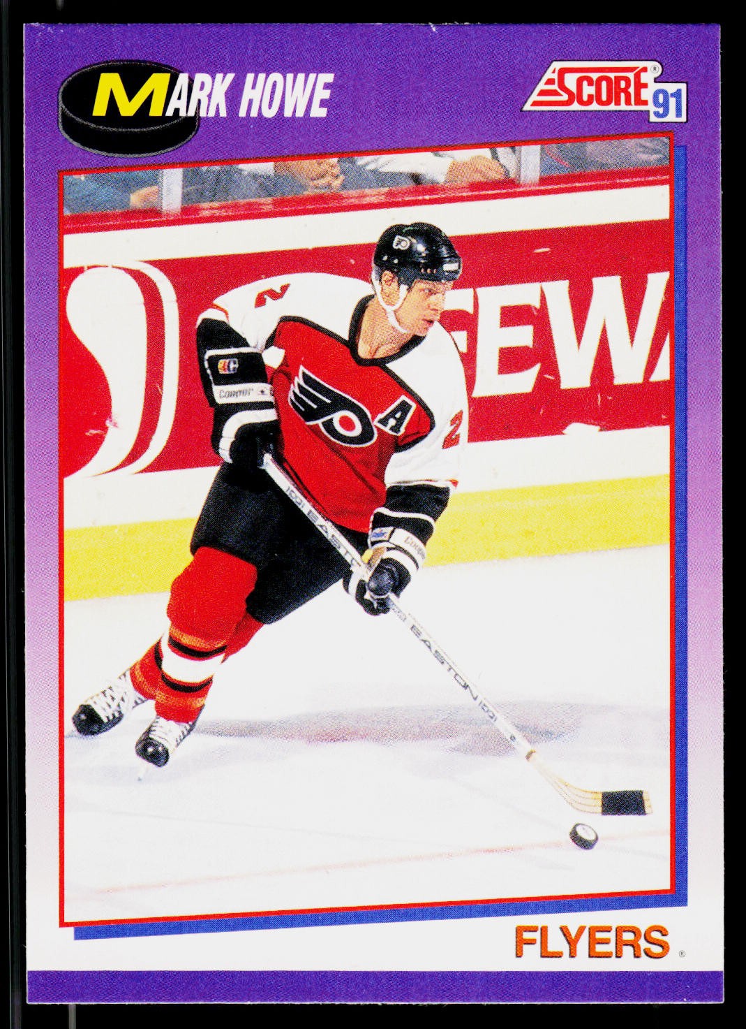 Mark Howe, 1991-92 Score American, #252, Philadelphia Flyers,