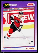 Mark Howe, 1991-92 Score American, #252, Philadelphia Flyers,