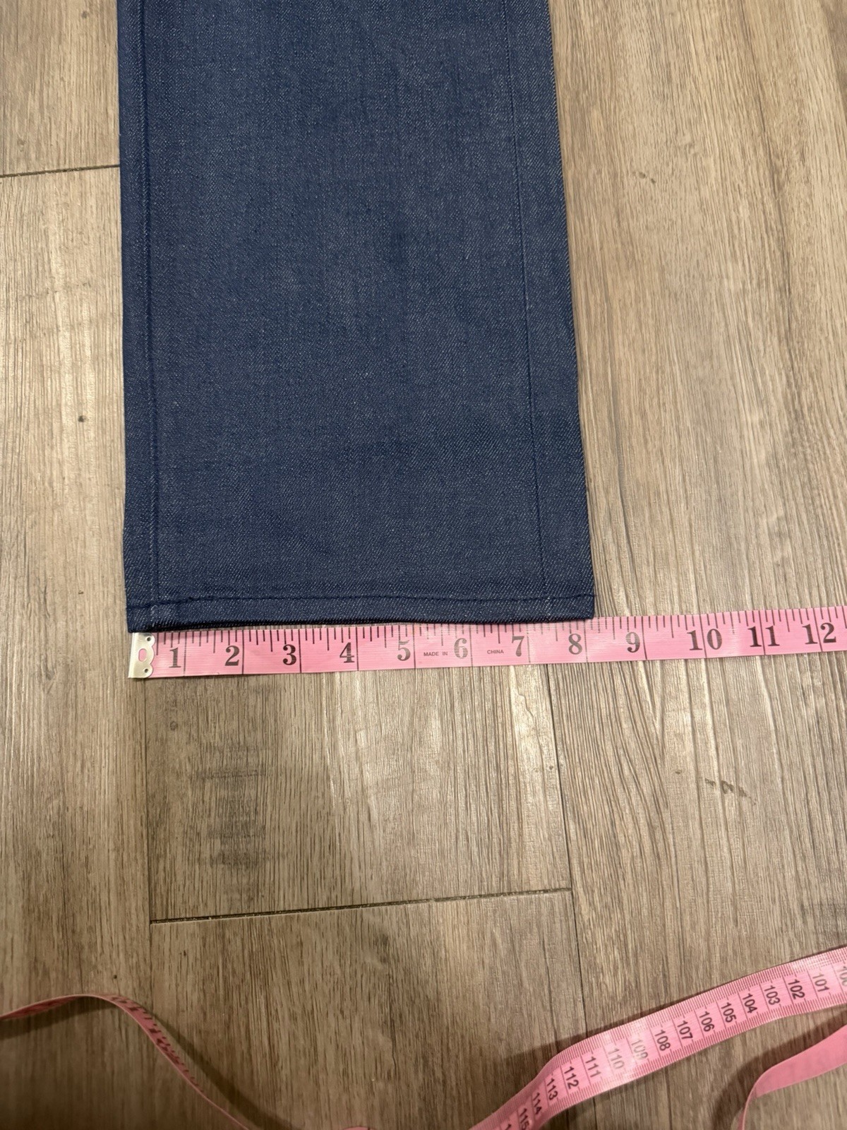 Levi's 505 Men's Selvedge Jeans Soft Rigid Dark Wash Blue Label Japanese Denim thumbnail 8