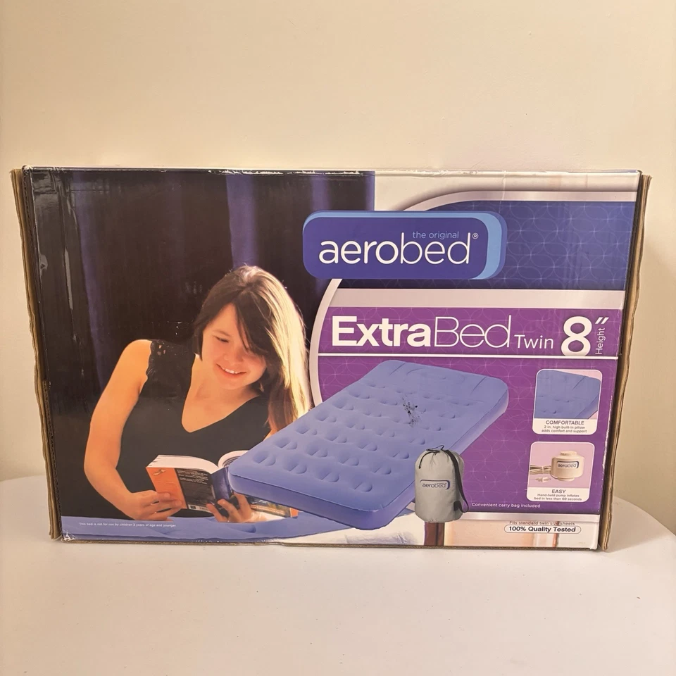 "Colchón original AeroBed cama supletoria doble 8"" con bomba y bolsa de transporte" Foto 3 de 4