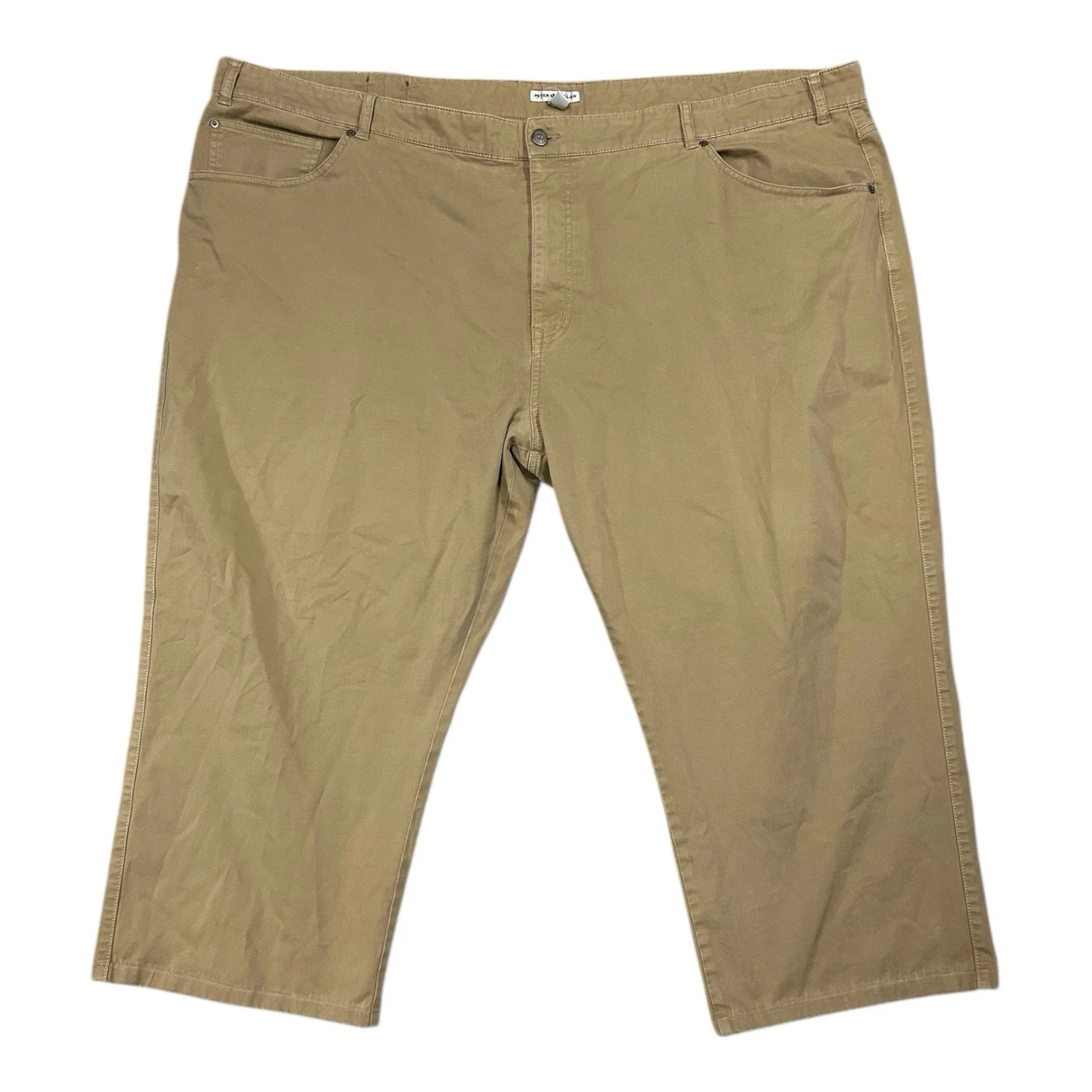 Peter Millar Ultimate Sateen Five Pocket Pants Mens 52X25 Brown Golf Chino