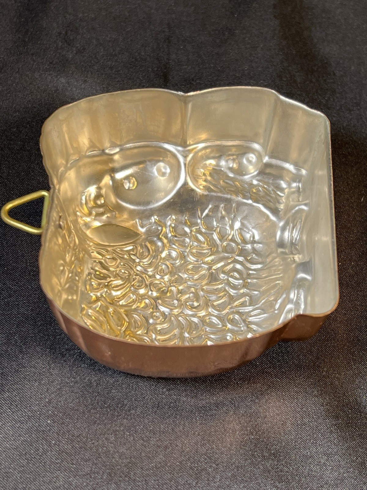 Vintage 1990s Avon Farmyard Friends Copper Tin Lined Mold Sheep 3.5x3.5”