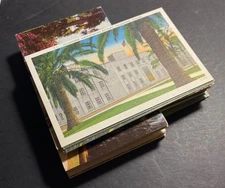 Eighty-three FLORIDA printed postcards linen lithograph chrome 83 pieces LOT