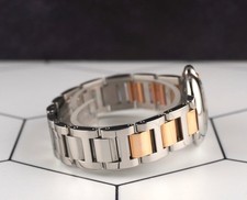 Cartier Ballon Bleu 28mm Steel Rose Gold Pink Mother of Pearl Ladies Watch 3009 6