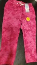 Cat & Jack Drawstring Flexible Waist Joggers Dark Pink - Size 4T - NEW W/TAGS