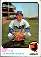 Dick Dietz 1973 Topps #442 Los Angeles Dodgers
