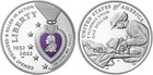 2022W National Purple Heart Hall of Honor Silver $1 Coin Colorized ICGS PR70DCAM — photo 3