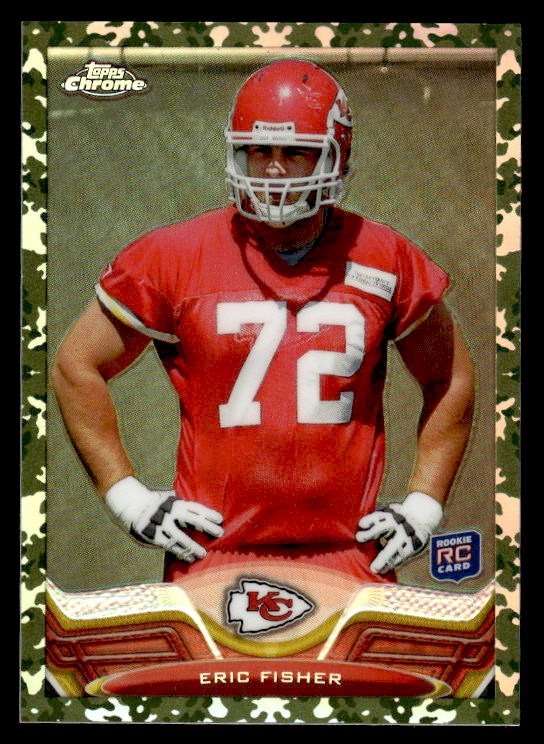 Eric Fisher Topps Chrome #166 Camo Refractor