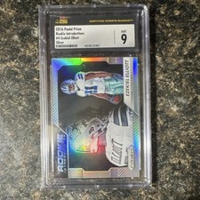 Panini Prizm 2016 Ezekiel Elliott Rookie #4 Silver CSG 9 Cowboys