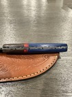 Customized Damascus Fixed Blade Knife Blue — photo 5