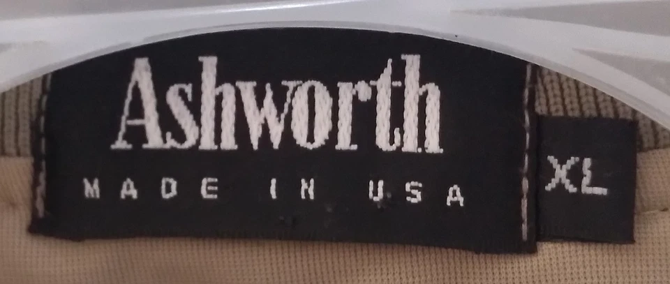 Hombre Talla Chaleco de golf XL beige Pullover CRC, de Ashworth, usado Foto 3 de 4