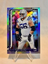 2025 Topps Chrome Football Quenton Nelson Refractor #144 Indianapolis Colts