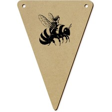 5 x 140mm 'Fairy Riding Bumblebee' Bunting Pennants / Flags (BN00094336)