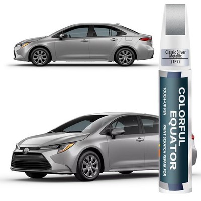 Toyota Silver Metallic Car Paint Pen & Scratch Repair - Two-In-One Touch Up P...