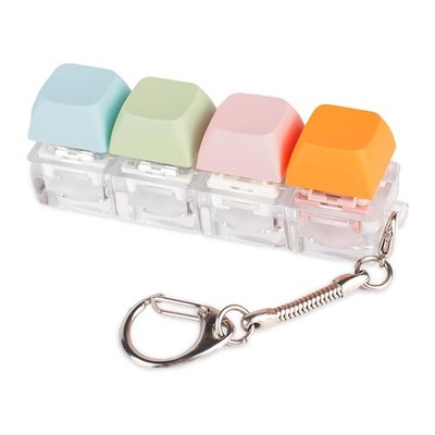 10X(Tastatur Spielzeug, Schlüsselanhänger 4 Farben Keyboard Clicker, Silent Toy for4195
