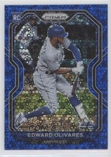 2021 Panini Prizm Tier II Blue Donut Circle 172/199 Edward Olivares #137 0c3e
