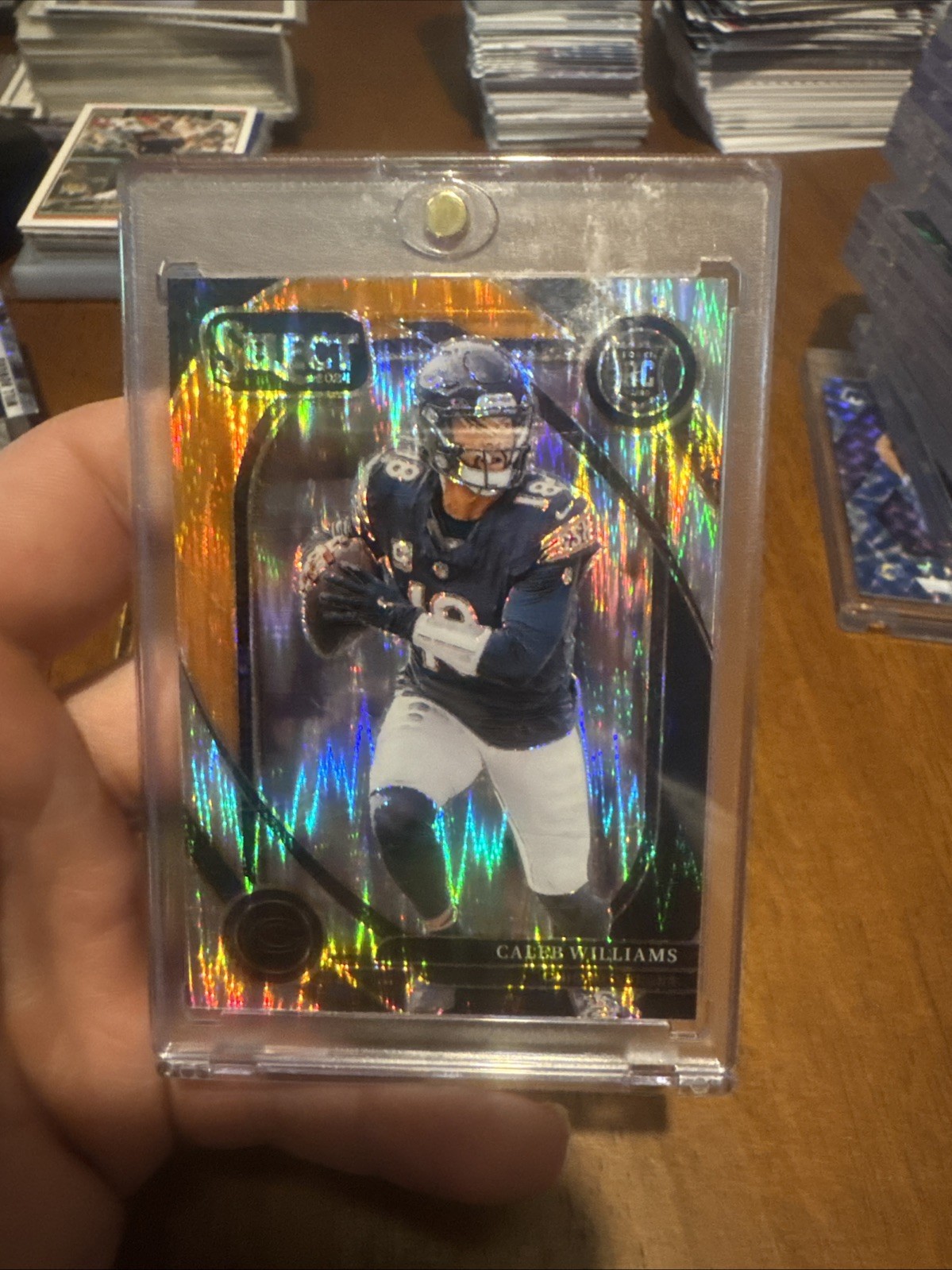 2024 Panini Select - Club Level Caleb Williams Black & Orange Shock Prizm (RC)