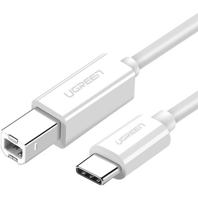 Adapter USB-C (Stecker) auf USB-B (Stecker) 1.5 m Ugreen USB-Adapter Weiß