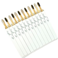 Eco-Friendly Bamboo Toothbrush 12-Pack   Soft Bristles, BPA-Free, Biodegradable