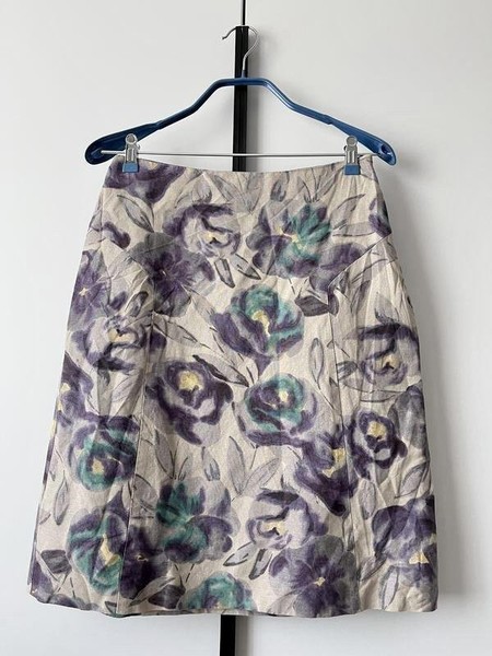 Women Laura Ashley Skirt Multicolor Viscose 36 #A1YE