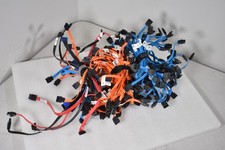 LOT of 137 VARIOUS SATA Cables BLACK RED ORANGE BLUE Various Lengths