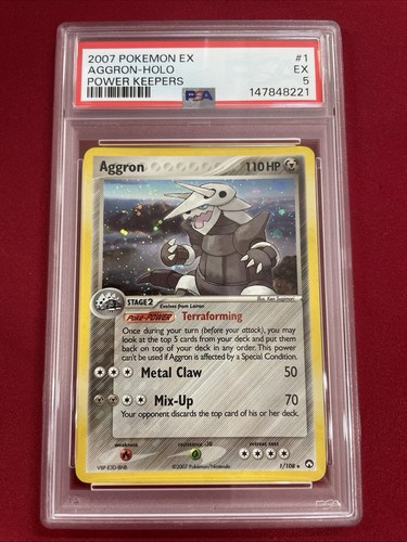 Aggron graded PSA 5 for sale on eBay