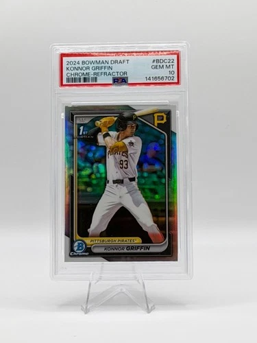 2024 Bowman Draft Konnor Griffin 1st Chrome Refractor PSA 10 #BDC-22 Pirates