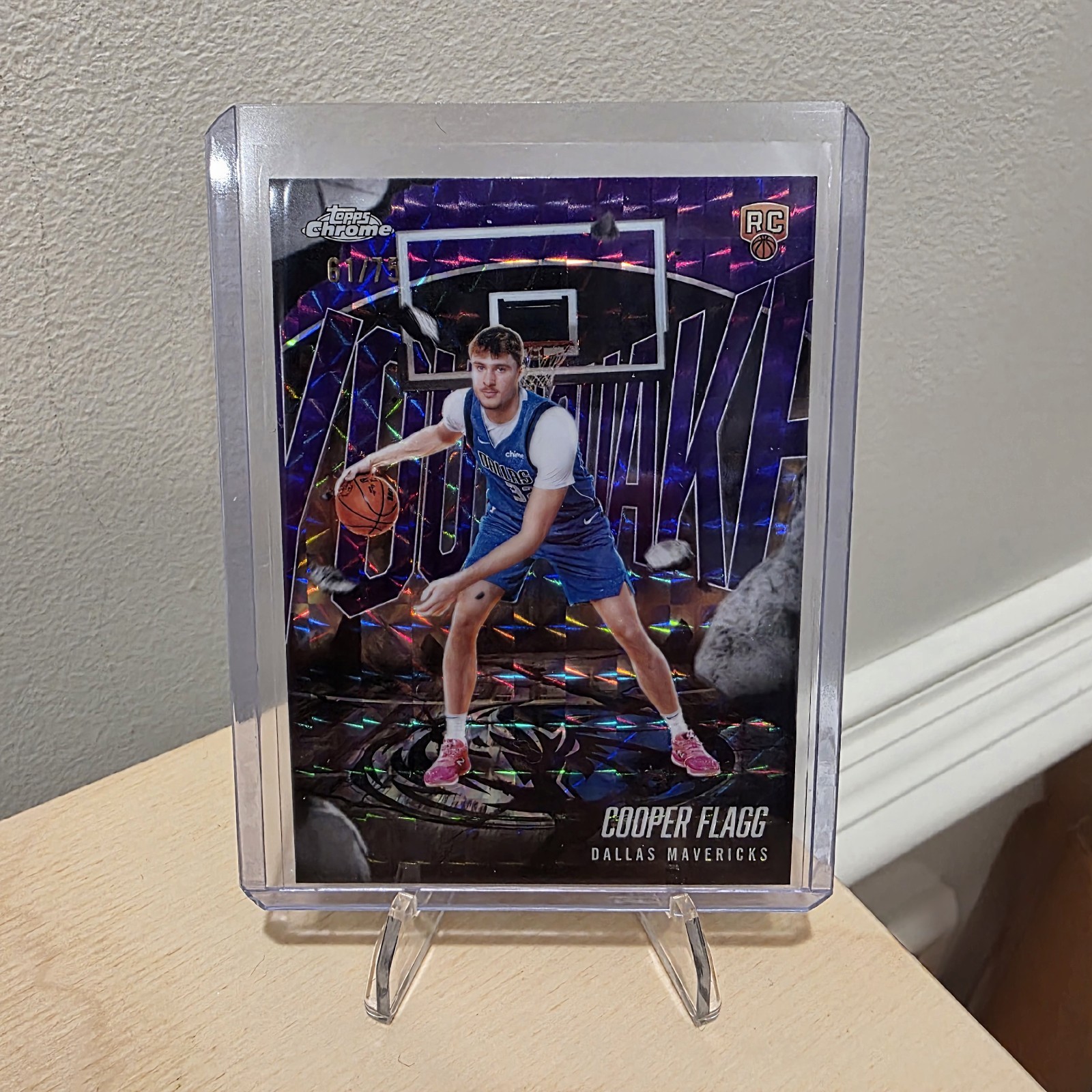 2025-26 Topps Chrome Basketball Cooper Flagg Youthquake Purple /75