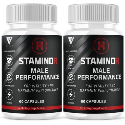 (2 Pack) Staminox Premium Performance Supplement, Staminox Pills (120 Capsules)