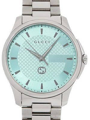 GUCCI G-Timeless YA126372 Quarzuhr 40mm Ice Green Dial Herren