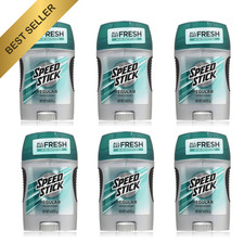 Speed Stick Regular Light Deodorant 1.8oz 24 Hour Odor protection 6 Pack