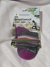 NWT Smartwool Kid's Hike 58% Merino Wool Light Cushion Ankle Height Socks Small