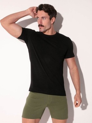 CODE 22 Herren Stylisches Atmungsaktiv Weich Stretch Modal Mode T-Shirt