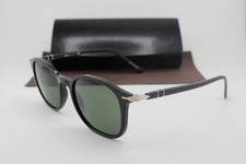 NEW PERSOL P 3182-S 1041/31 BLACK SILVER AUTHENTIC SUNGLASSES 51-19