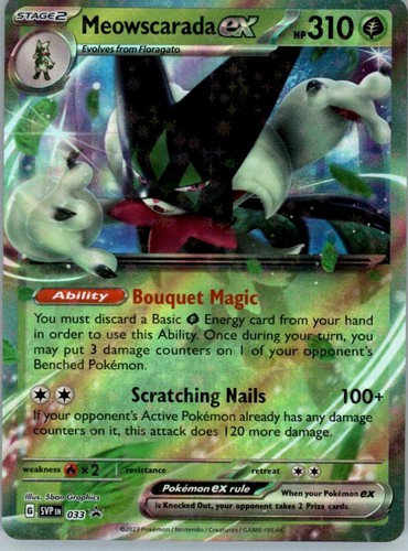 Pokémon Meowscarada ex Scarlet & Violet Black Star Promos #33/215 🇺🇸