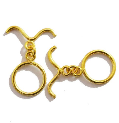5 SET 21X16MM SOLID COPPER TOGGLE CLASP 18K GOLD PLATED 861 ATL-269 | eBay