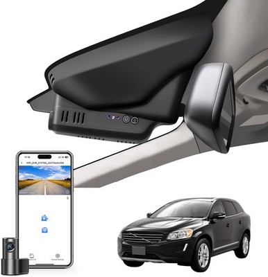 Mangoal Front 4K & Rear 1080P  Dash Cam für Volvo XC60 2013-2026 WLAN GPS App