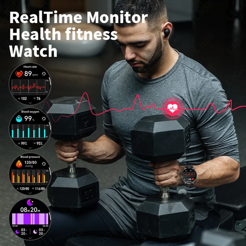 New 1.95”HD Extra Large Screen GPS Outdoor Professional Sports Smart Watch Men W - Picture 5 of 16