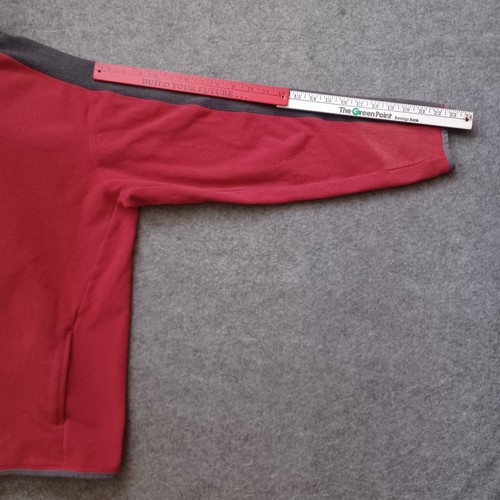 Patagonia Araveto Mens Jacket XXL Red Grey Full Zip Outdoor Fleece Long Sleeve - Picture 11 of 17