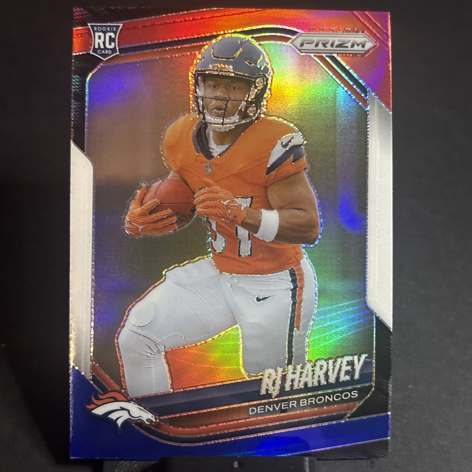 ✨2025 Panini Prizm - Rookies RJ Harvey #303 Red White & Blue Prizm (RC)✨