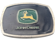 Vintage John Deere Belt Buckle Licensed Product Made In USA Cary Francis Group