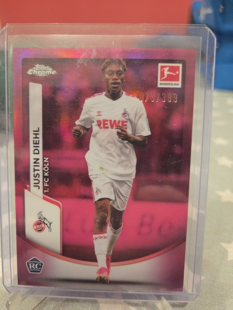 Topps Bundesliga Chrome 2023/24 Justin Diehl Rookie RC 73/399 Köln