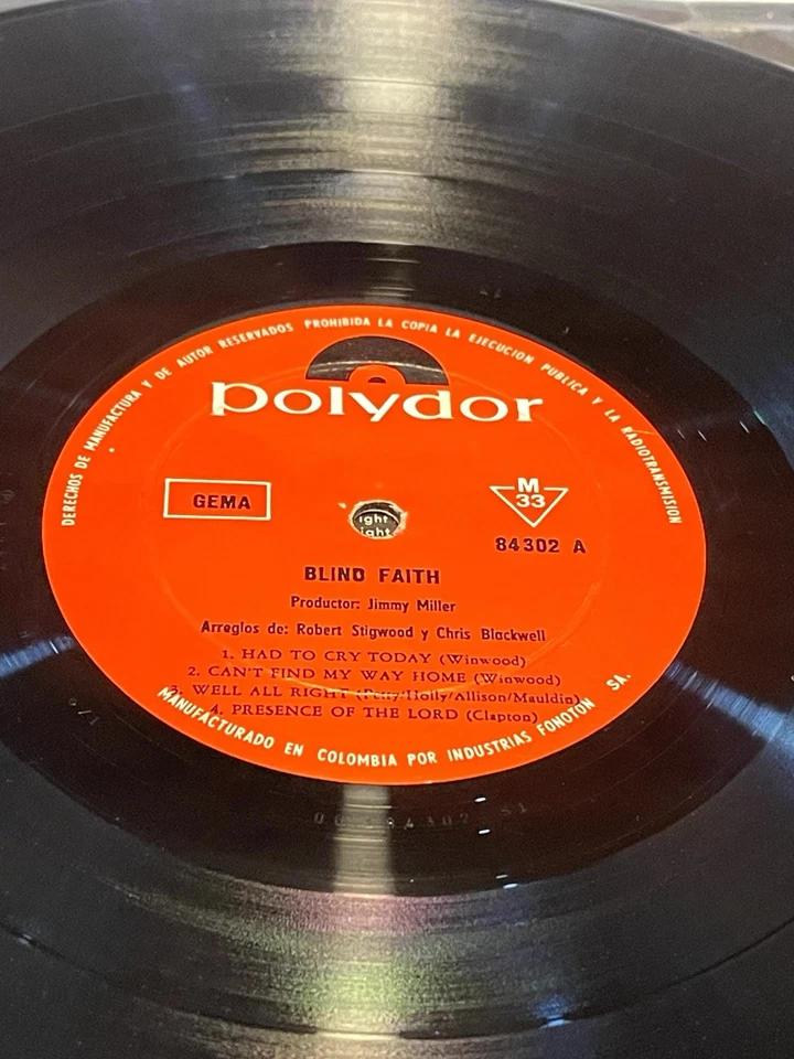 Blind Faith – Blind Faith - Polydor Colombia 1969 - Image 3 of 4