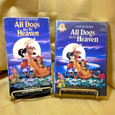 All Dogs Go To Heaven (VHS, 1990) + (SEALED DVD)