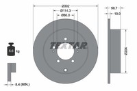 2Er-Set 2Er Set Bremsscheibe Textar 92167003 CitroËN 1611500480 Peugeot 16115004