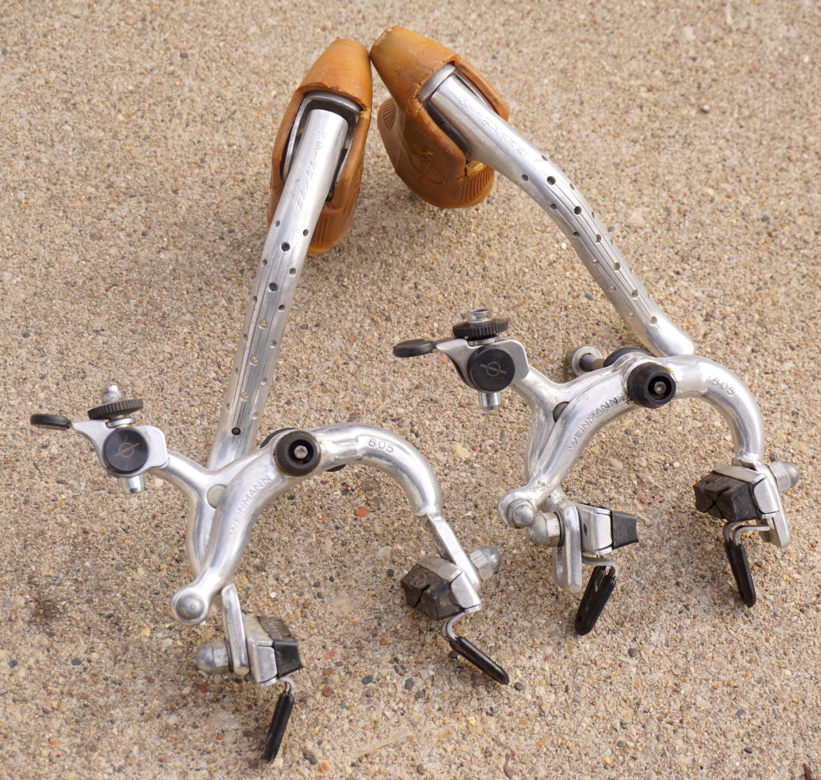 Weinmann Brake Set 605 Calipers Lever Vintage Non Aero Peuge